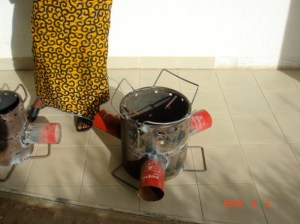 Triple feed Roket stove